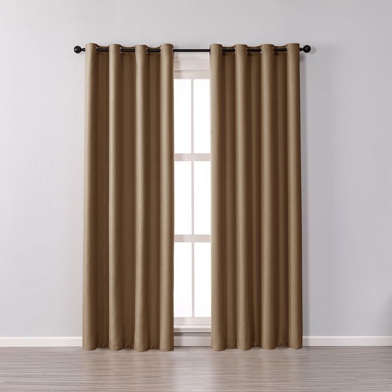 Versatile Double-Faced Living Room Curtain - Brown / 100X270CM Threading rod Decoration - Decoration - Grandior Homes