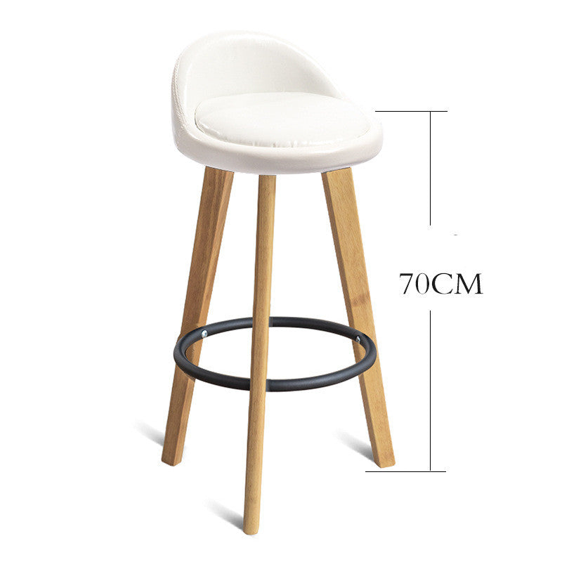 Modern Nordic Solid Wood Bar Chair - 4style Furniture - Furniture - Grandior Homes