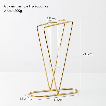 Artistic Geometry Hydroponic Vase - Triangular hydroponics Decoration - Decoration - Grandior Homes
