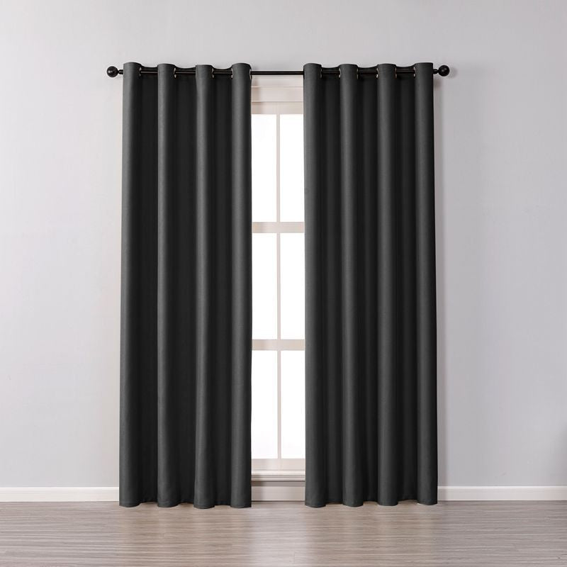 Versatile Double-Faced Living Room Curtain - Black / 100X270CM Threading rod Decoration - Decoration - Grandior Homes