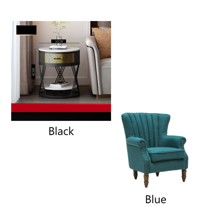 Nordic Round Coffee Table for Living Room - Black set C / 50x55cm Furniture - Furniture - Grandior Homes