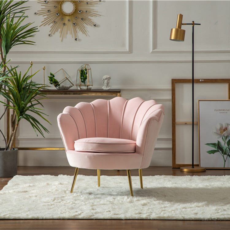 Modern Nordic Single Shell Sofa Chair - Pink / Single Furniture - Furniture - Grandior Homes