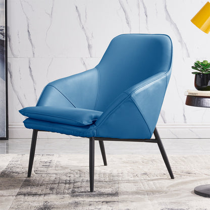 Sleek Leather Leisure Sofa Chair - W043 light blue Furniture - Furniture - Grandior Homes