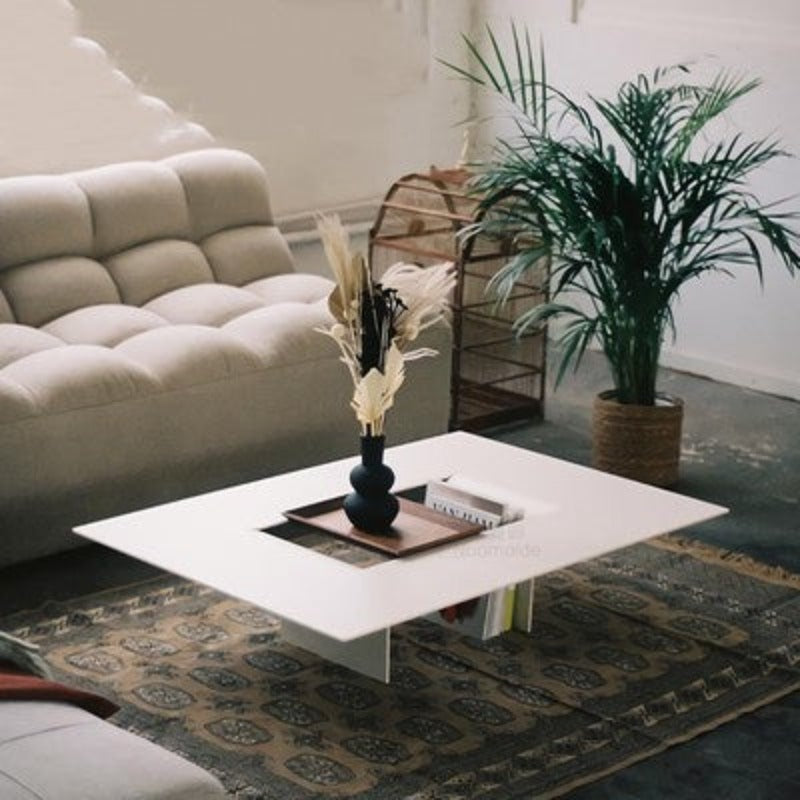Modern Cutout Coffee Table - 260mm white Furniture - Furniture - Grandior Homes