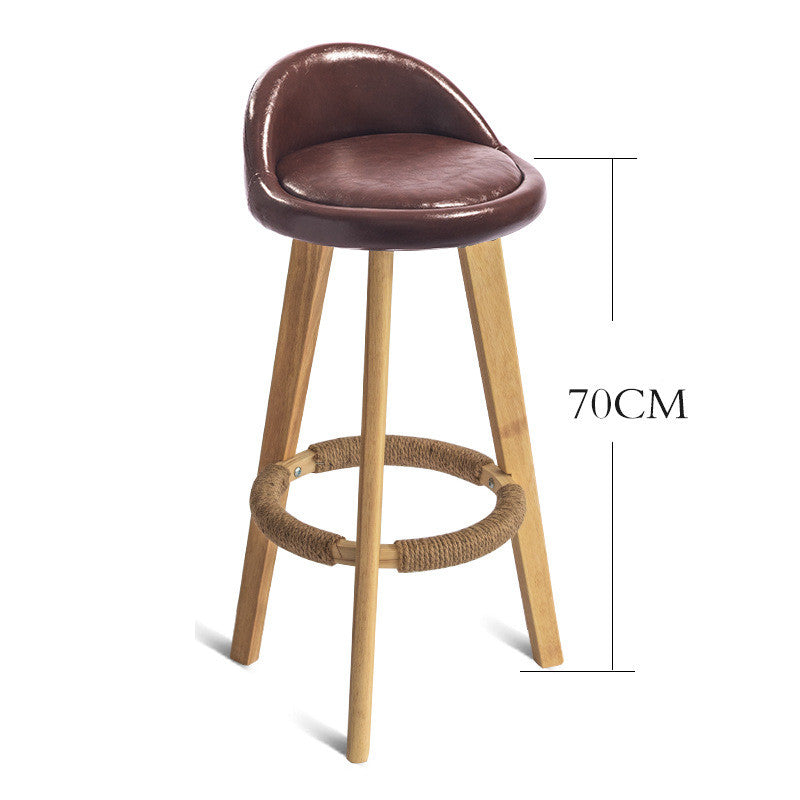 Modern Nordic Solid Wood Bar Chair - 13style Furniture - Furniture - Grandior Homes