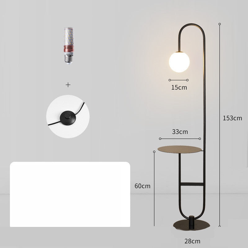 Minimalist Bedside Lamp with Wireless Charging - Black iron table / AU Home Lighting - Home Lighting - Grandior Homes
