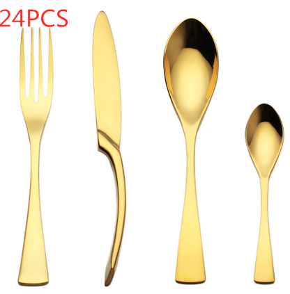 Innovative Noir Cutlery Set - Gold / 16PCS Kitchen & dining - Kitchen & dining - Grandior Homes