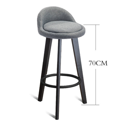 Modern Nordic Solid Wood Bar Chair - 6style Furniture - Furniture - Grandior Homes