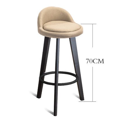 Modern Nordic Solid Wood Bar Chair - 5style Furniture - Furniture - Grandior Homes