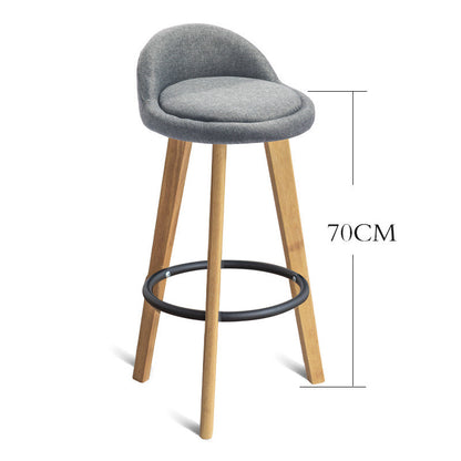 Modern Nordic Solid Wood Bar Chair - 1style Furniture - Furniture - Grandior Homes