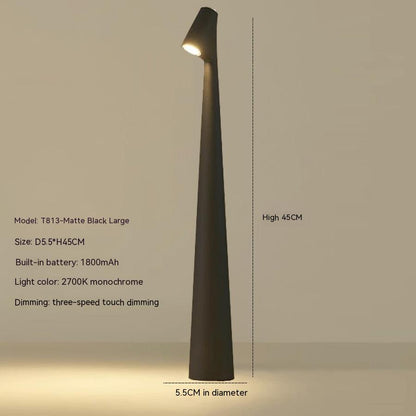 Creative High Leg Multifunctional Living Room Portable Charging Decorative Table Lamp - 1800 MA / Large Black Home Lighting - Home Lighting - Grandior Homes