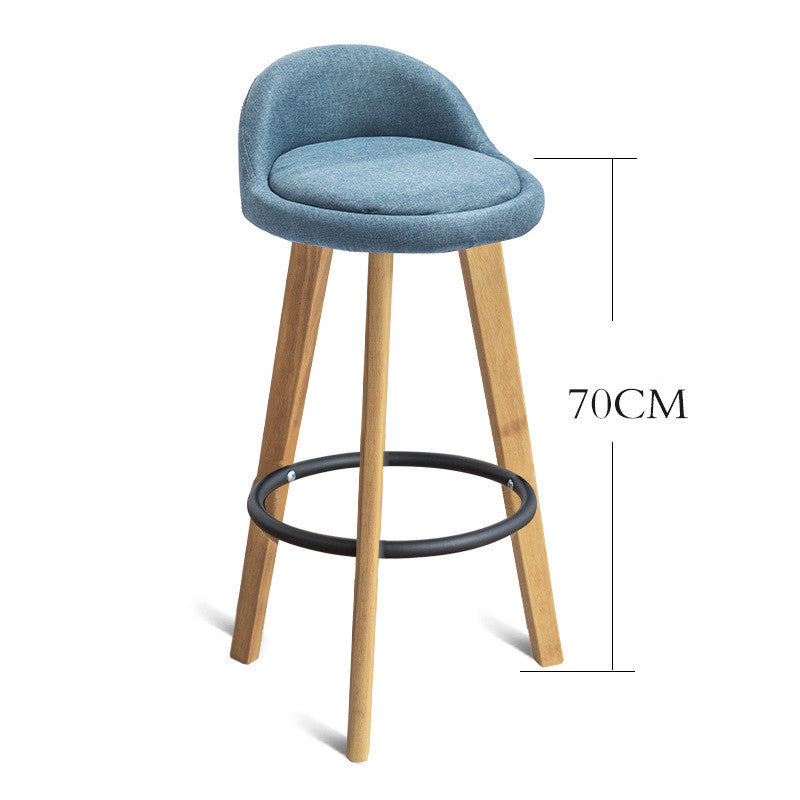 Modern Nordic Solid Wood Bar Chair - 3style Furniture - Furniture - Grandior Homes