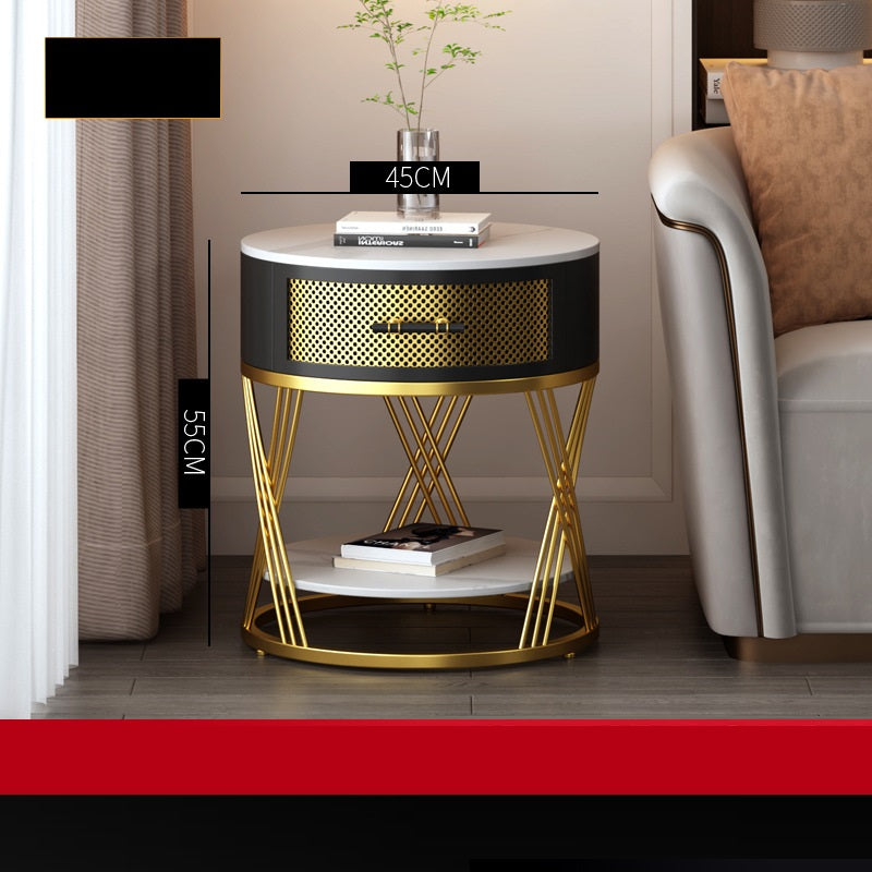 Nordic Round Coffee Table for Living Room - Gold / 45x55cm Furniture - Furniture - Grandior Homes