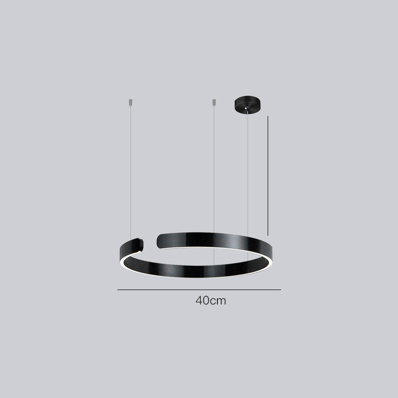 Aureate Ring Light - Black40cm / Trichromatic Dimming Home Lighting - Home Lighting - Grandior Homes