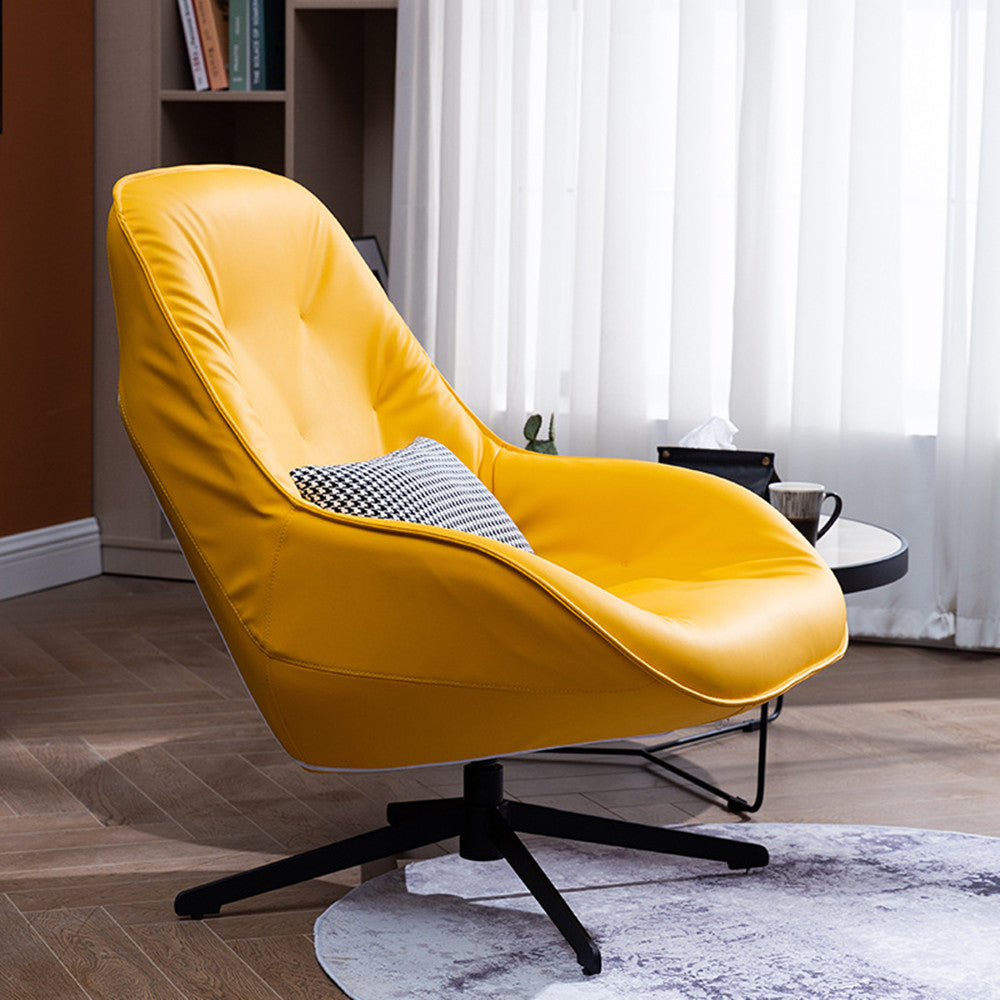 Compact Lazy Sofa Chair - Yellow Furniture - Furniture - Grandior Homes
