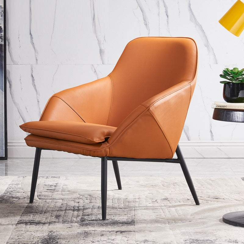 Sleek Leather Leisure Sofa Chair - Furniture - Furniture - Grandior Homes