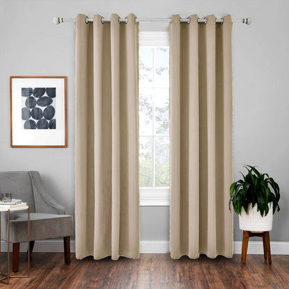 Chic Precision Heat-Resistant Curtain - Beige / 140x225cm Decoration - Decoration - Grandior Homes