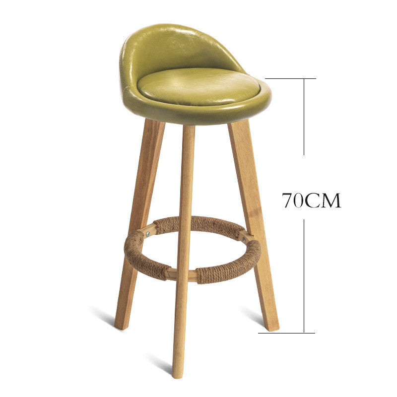 Modern Nordic Solid Wood Bar Chair - 14style Furniture - Furniture - Grandior Homes
