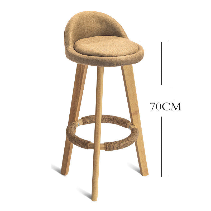 Modern Nordic Solid Wood Bar Chair - 10style Furniture - Furniture - Grandior Homes