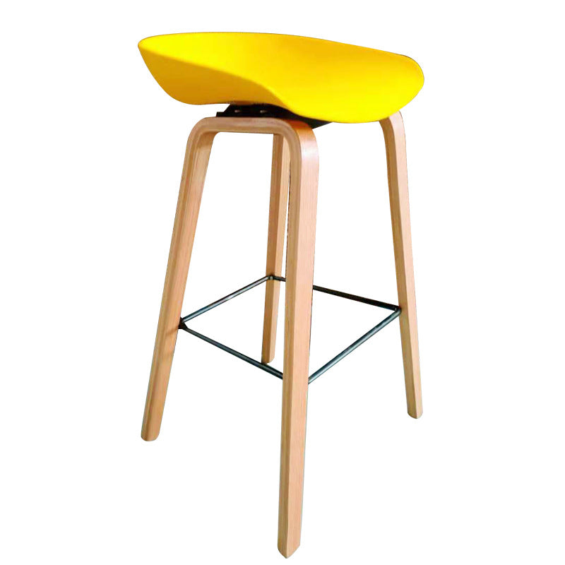 Stylish Nordic Solid Wood High Stool - Furniture - Furniture - Grandior Homes