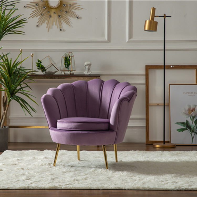 Modern Nordic Single Shell Sofa Chair - Purple / Single Furniture - Furniture - Grandior Homes