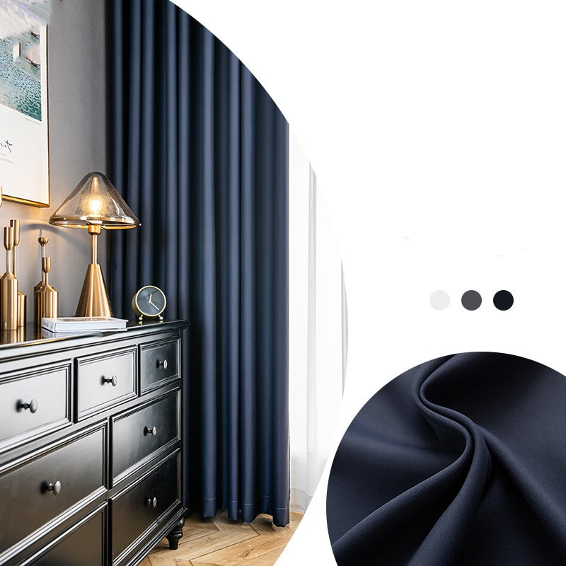 Contemporary Full Shading Curtain - Navy Blue / 1.3x1.8m Furniture - Furniture - Grandior Homes