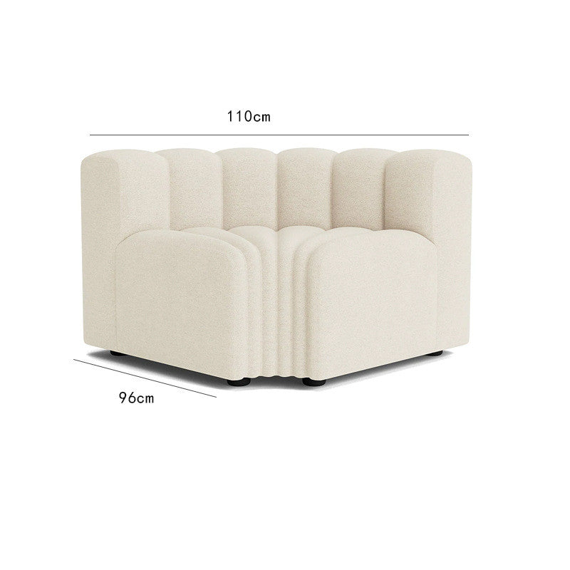 Modern Nordic Modular Sofa - Beige / Footrest 80x96cm Furniture - Furniture - Grandior Homes