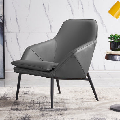 Sleek Leather Leisure Sofa Chair - M150 grey Furniture - Furniture - Grandior Homes
