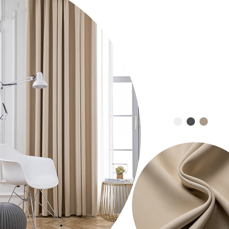 Contemporary Full Shading Curtain - Beige / 1.3x1.8m Furniture - Furniture - Grandior Homes