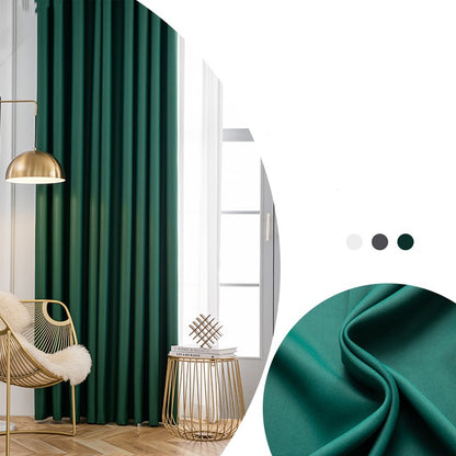 Contemporary Full Shading Curtain - Dark green / 1.3x1.8m Furniture - Furniture - Grandior Homes