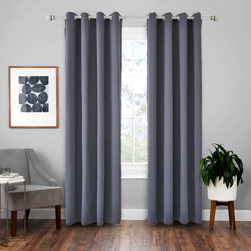 Chic Precision Heat-Resistant Curtain - Dark Grey / 140x225cm Decoration - Decoration - Grandior Homes