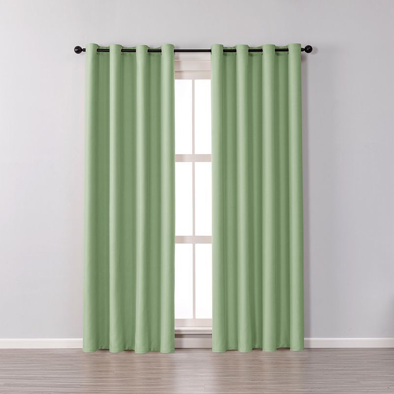 Versatile Double-Faced Living Room Curtain - Green / 100X270CM Threading rod Decoration - Decoration - Grandior Homes