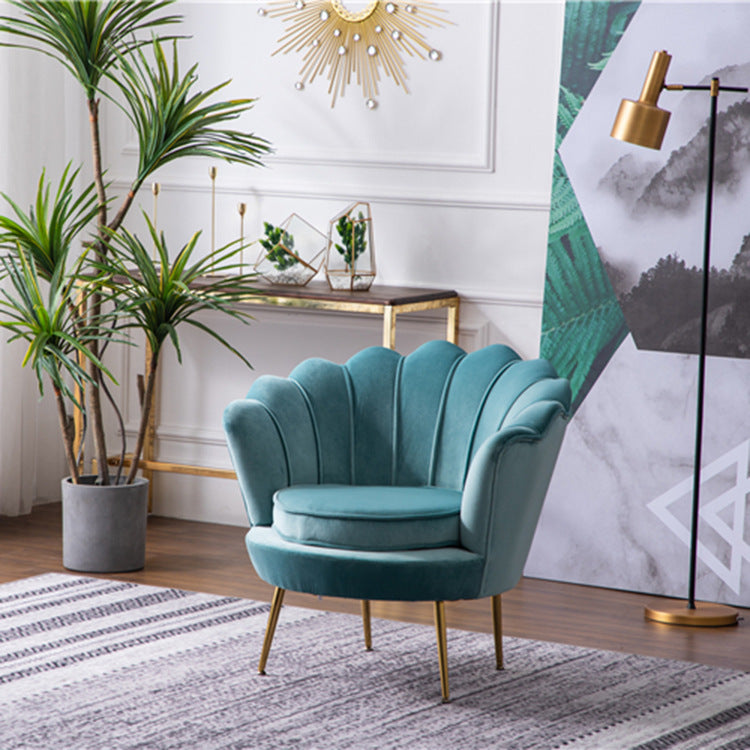 Modern Nordic Single Shell Sofa Chair - Lake blue / Single Furniture - Furniture - Grandior Homes