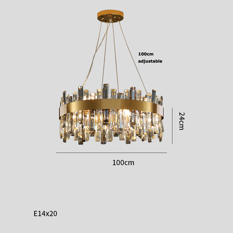 Crystalis Luxe Cascade - 100cm Home Lighting - Home Lighting - Grandior Homes