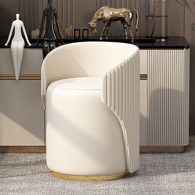 Artistic Leather Shoe Changing Seat - Furniture - Furniture - Grandior Homes