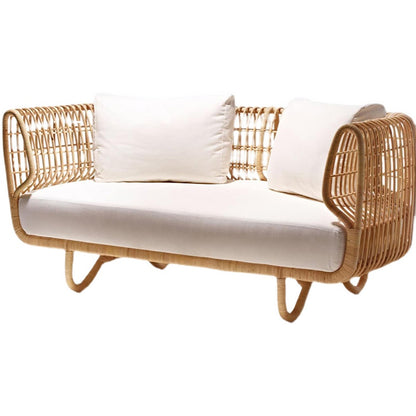 Chic Woven Rattan Patio Sofa Set - Love sofa / Pe cane Furniture - Furniture - Grandior Homes