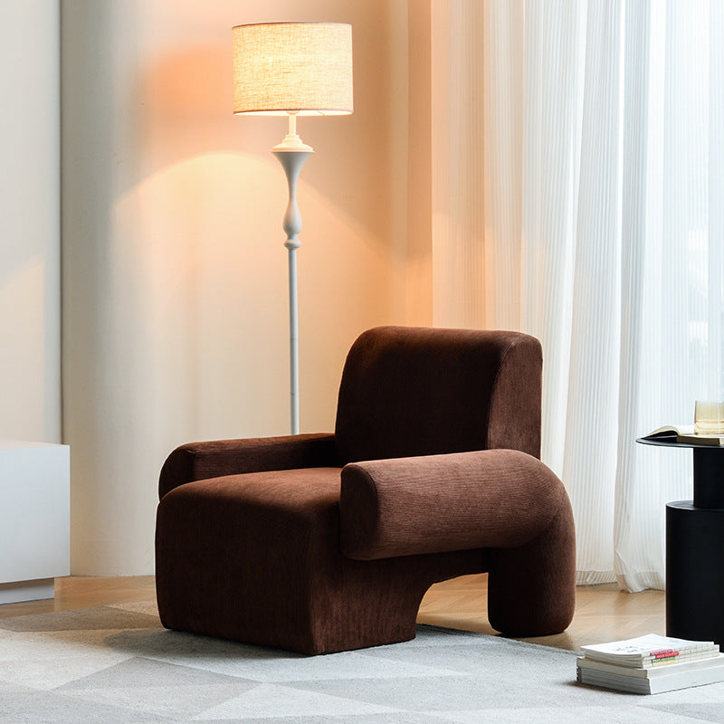 Cozy Lamb Wool Living Room Sofa Chair - Brown / 90X87X75cm Furniture - Furniture - Grandior Homes