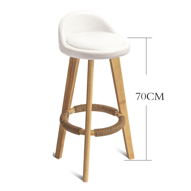 Modern Nordic Solid Wood Bar Chair - 15style Furniture - Furniture - Grandior Homes