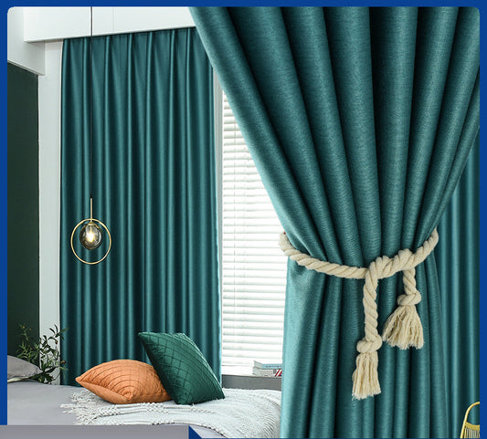 Thickening Double-sided Linen High Shading Jacquard Curtain - Decoration - Decoration - Grandior Homes