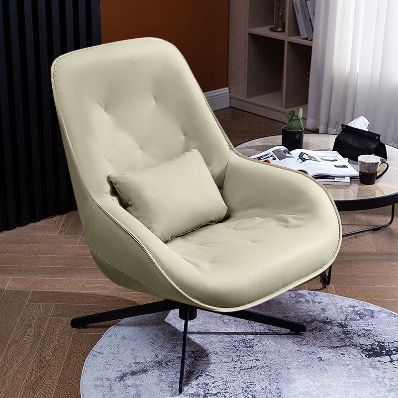 Compact Lazy Sofa Chair - Beige Furniture - Furniture - Grandior Homes