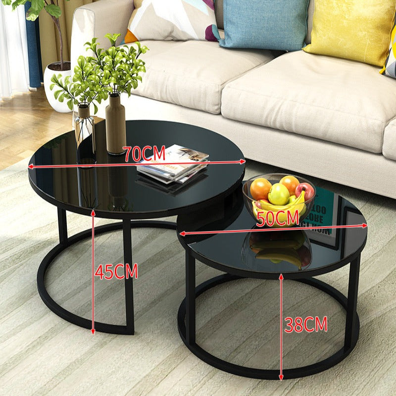 Chic Balcony Table - Small pure black black shelf Furniture - Furniture - Grandior Homes