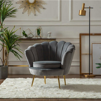 Modern Nordic Single Shell Sofa Chair - Grey / Single Furniture - Furniture - Grandior Homes